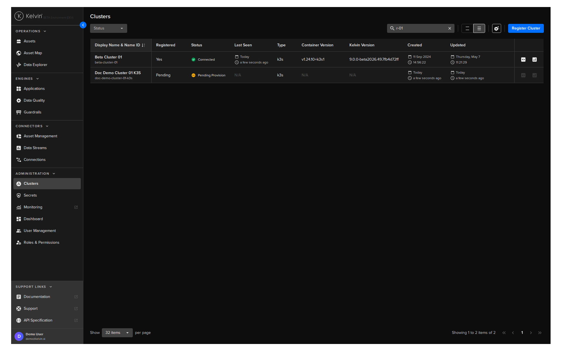 Cluster Running